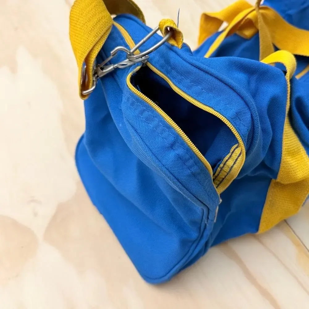 Atlanta U.S. Olympics Games 1996 Bag Visa card Blue Yellow Gym Duffle USA Made